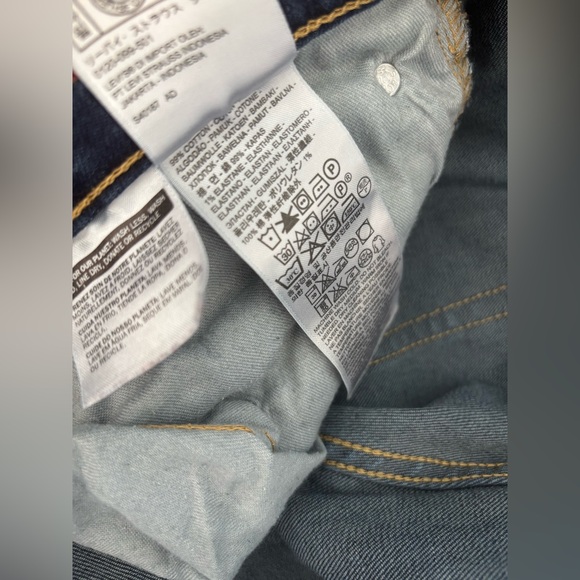 LEVI’S DARK WASH MENS STRAIGHT LEG JEANS SZ 34 X 34 - Picture 8 of 8